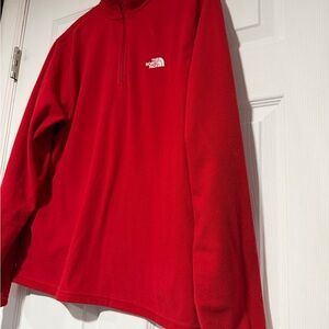 The North Face Men's Zip-Up Red Sweater